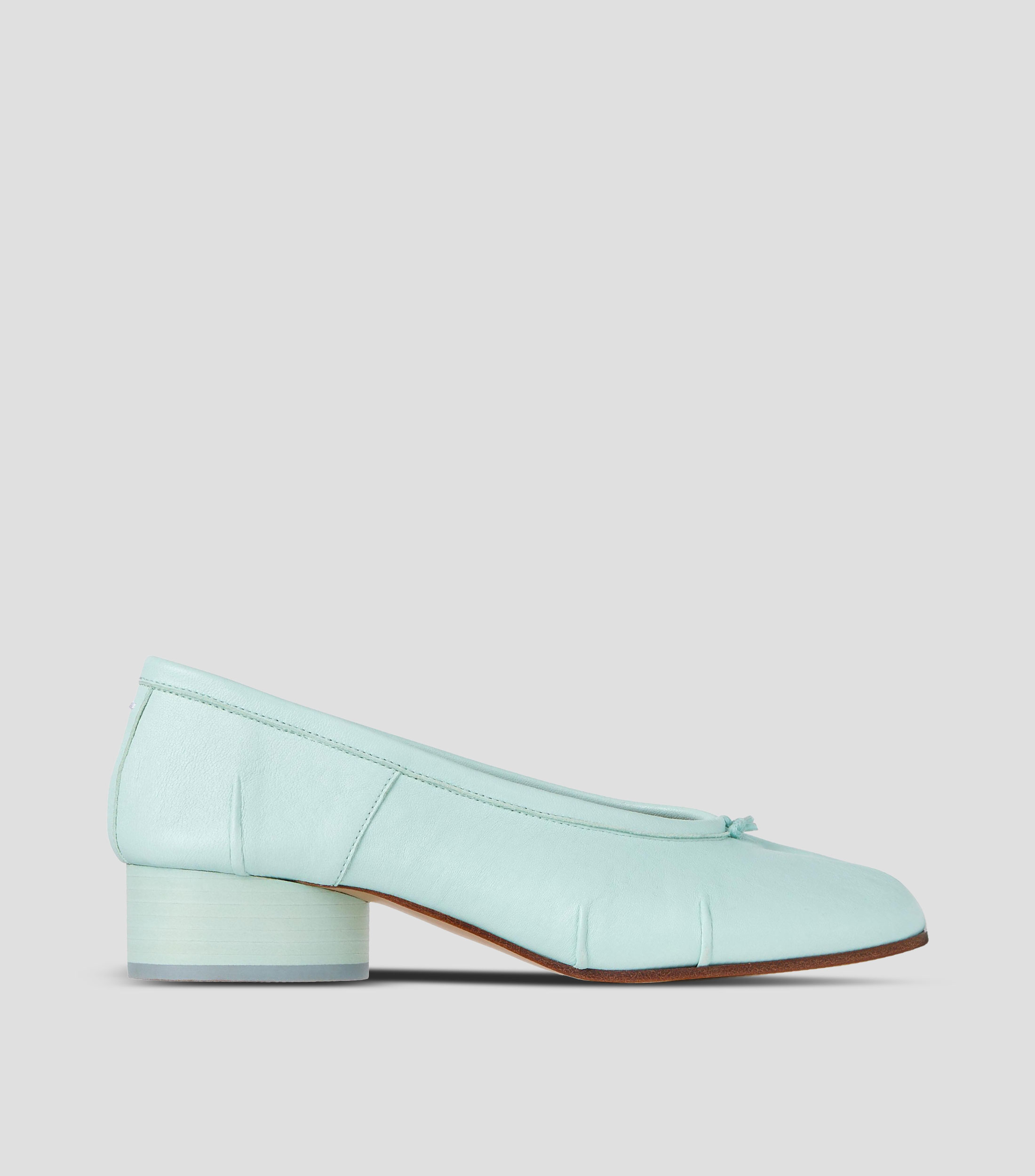 Flats Tabi New H30 en piel con tacón bajo ancho Mujer